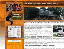 Tablet Screenshot of coyote-roadhouse.com